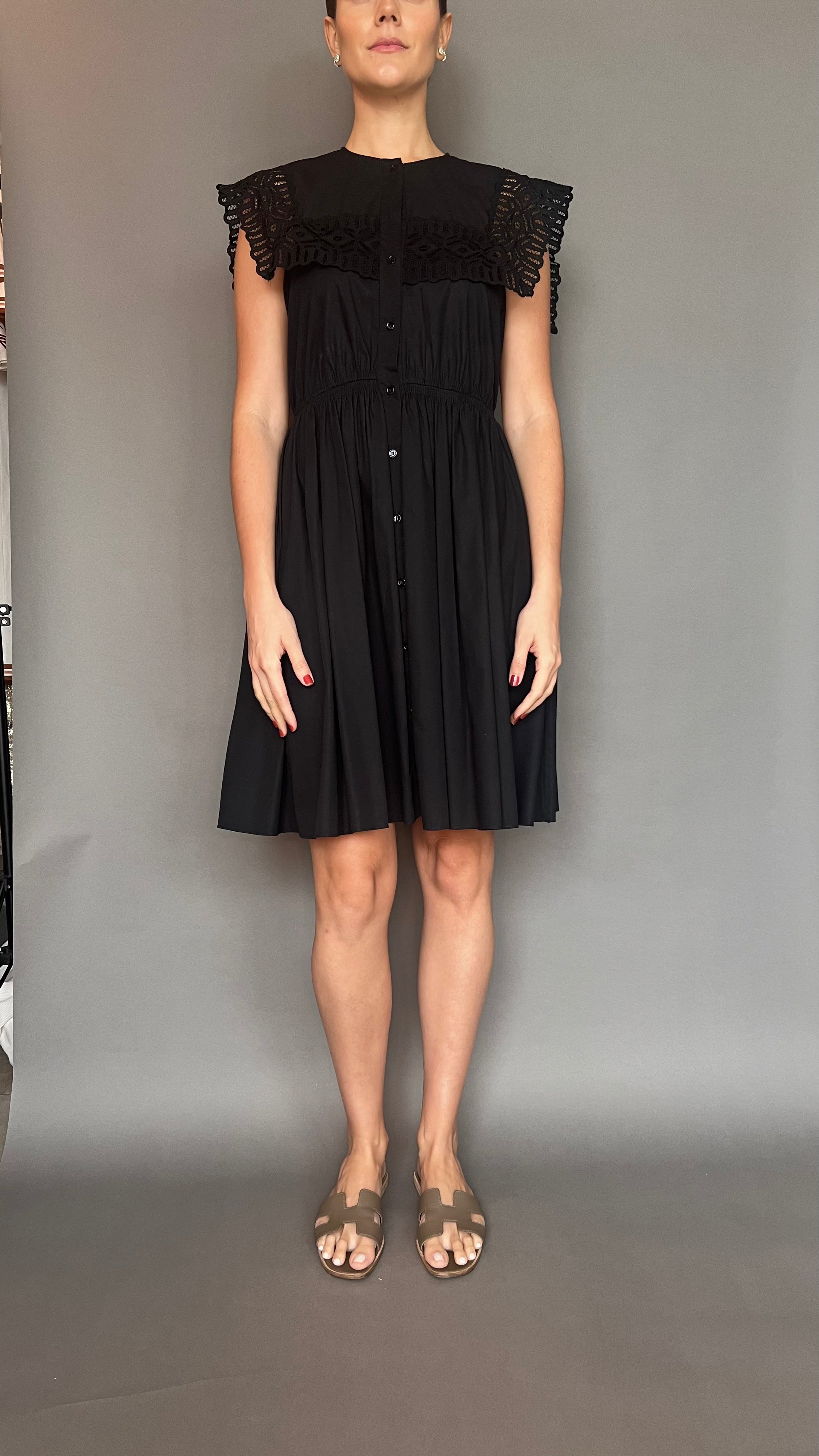 Vestido Sandro Lace Negro
