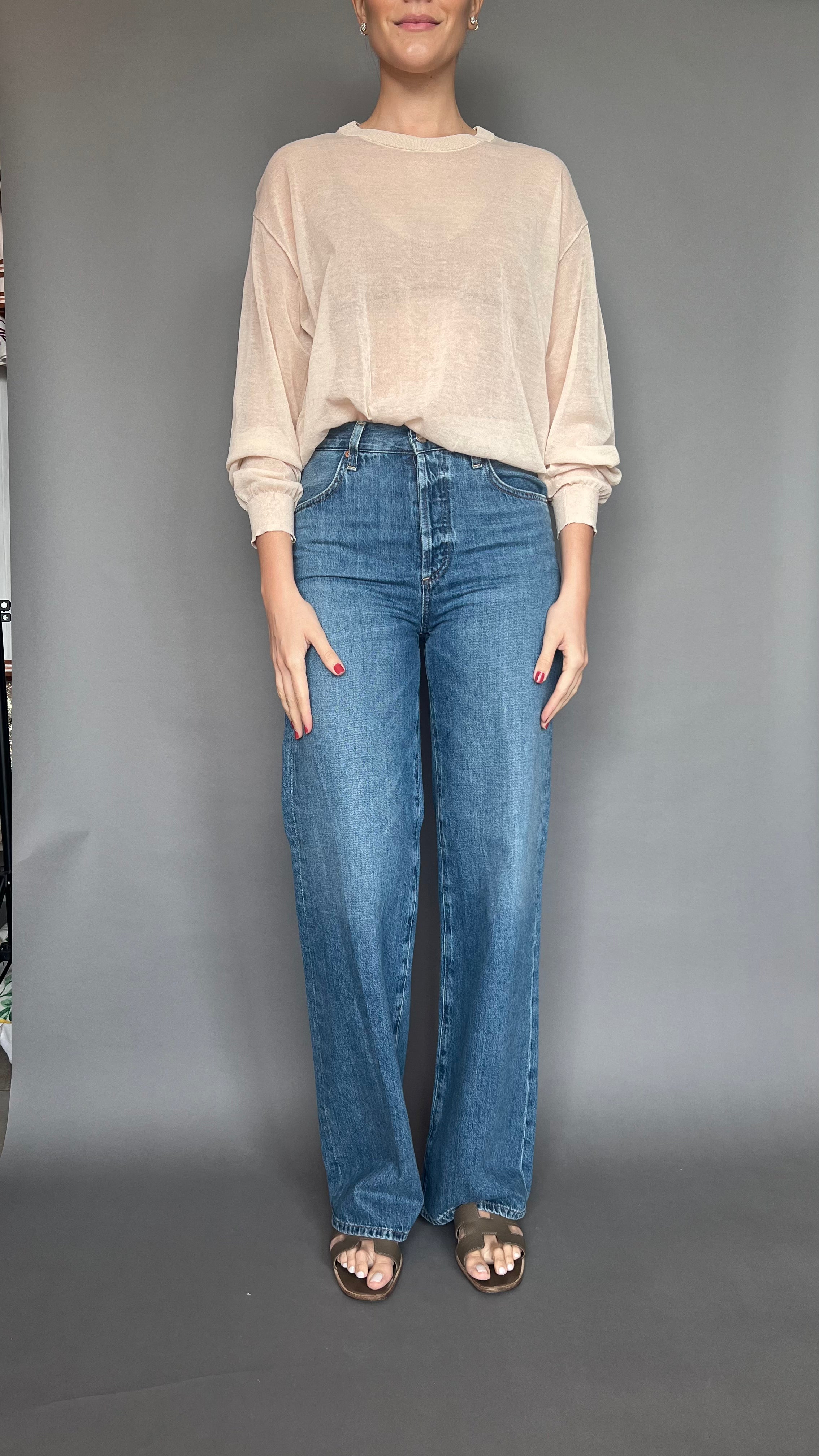 Top Zara de Mangas Transparente